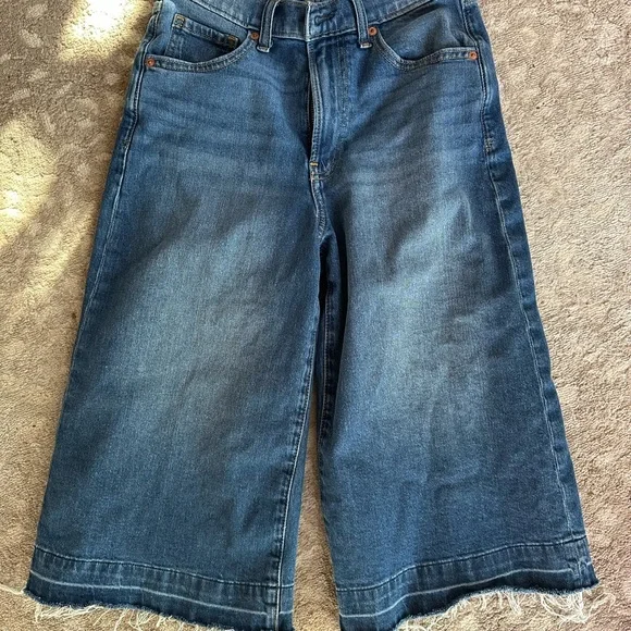 GAP Women's High Rise Denim Culotte Jeans 26 - Picture 7 of 7